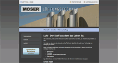 Desktop Screenshot of moser-lueftung.at